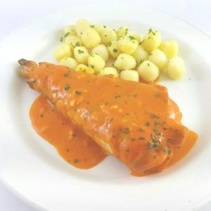 Rape con salsa de pimientos - Tuppers a domicilio Tupy